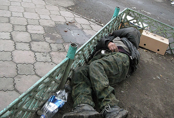 Бомжи в Кызыле