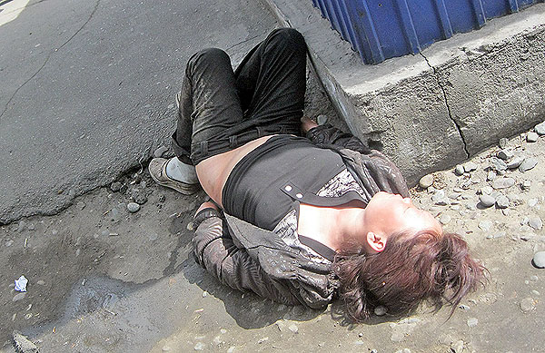 Бомжи в Кызыле