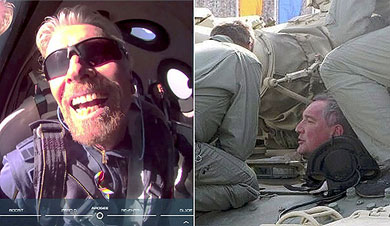 Ричард Брэнсон и Дмитрий Рогозин