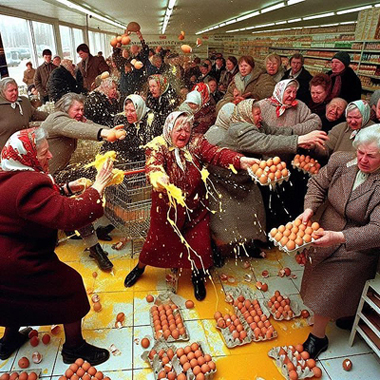 Враги украли наши яйца!