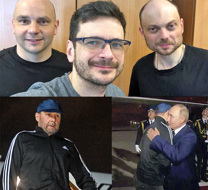 Россия выдворила шестнадцать политзаключённых в обмен на киллера