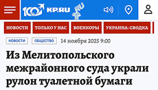 украли рулон туалетной бумаги