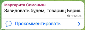 А Маргарита Симоновна на пуантах прошлась по той невидимой грани, за которой наступают юридические последствия за дискредитацию вооружённых сил РФ